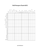 Nonogram - 20x20 - A221 Print Puzzle