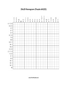 Nonogram - 20x20 - A222 Print Puzzle