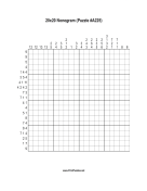 Nonogram - 20x20 - A225 Print Puzzle