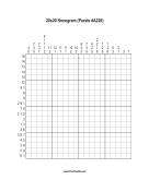 Nonogram - 20x20 - A226 Print Puzzle