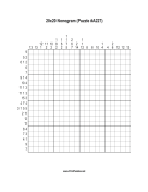 Nonogram - 20x20 - A227 Print Puzzle