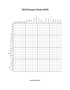 Nonogram - 20x20 - A230 Print Puzzle