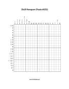 Nonogram - 20x20 - A232 Print Puzzle