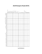Nonogram - 20x30 - A219 Print Puzzle