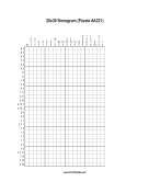 Nonogram - 20x30 - A221 Print Puzzle