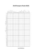 Nonogram - 20x30 - A225 Print Puzzle