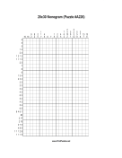 Nonogram - 20x30 - A226 Print Puzzle