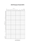 Nonogram - 20x30 - A227 Print Puzzle