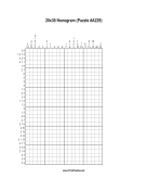 Nonogram - 20x30 - A229 Print Puzzle