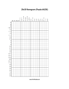 Nonogram - 20x30 - A230 Print Puzzle