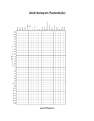 Nonogram - 20x30 - A232 Print Puzzle