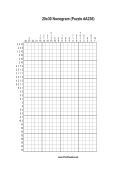 Nonogram - 20x30 - A236 Print Puzzle