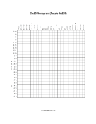 Nonogram - 25x25 - A220 Print Puzzle