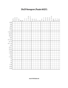 Nonogram - 25x25 - A221 Print Puzzle
