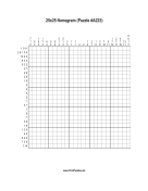 Nonogram - 25x25 - A223 Print Puzzle