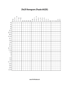 Nonogram - 25x25 - A225 Print Puzzle