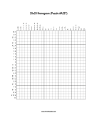 Nonogram - 25x25 - A227 Print Puzzle