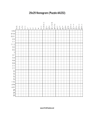 Nonogram - 25x25 - A232 Print Puzzle