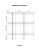 Nonogram - 25x25 - A233 Print Puzzle