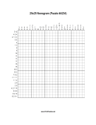 Nonogram - 25x25 - A234 Print Puzzle