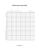 Nonogram - 30x30 - A235 Print Puzzle